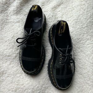 Doc Marten Holly Platform Patent Leather Oxfords